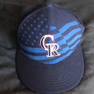 Colorado Rockies 4th of July Majestic On Field Hat